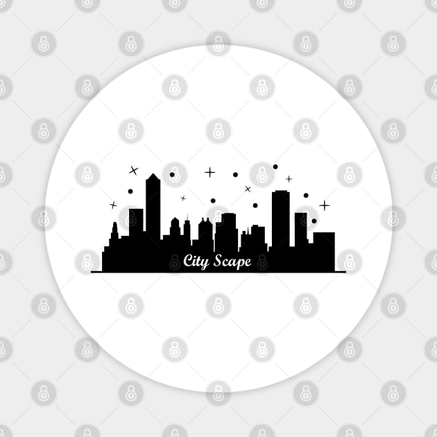 Cityscape Magnet by dewarafoni